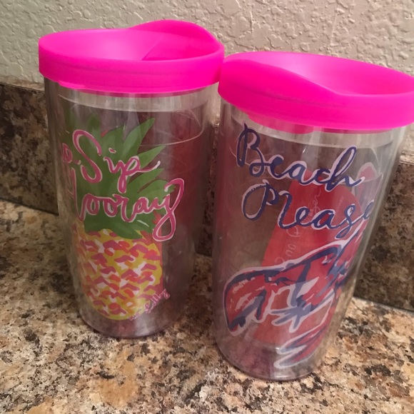 Lilly Pulitzer Accessories - NWOT Lilly Pulitzer GWP Tumbler cups. 2-4-1 deal!
